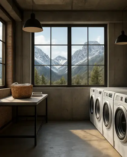 industrial public space — laundry room (alpine)