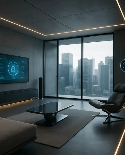 futuristic house — room (urban)