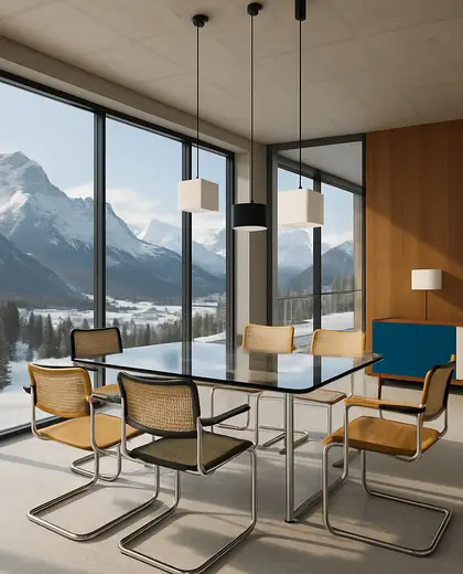 bauhaus penthouse — dining room (alpine)