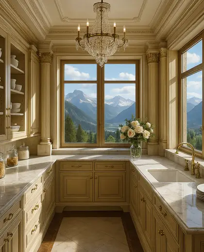 neoclassical penthouse — pantry (mountain)