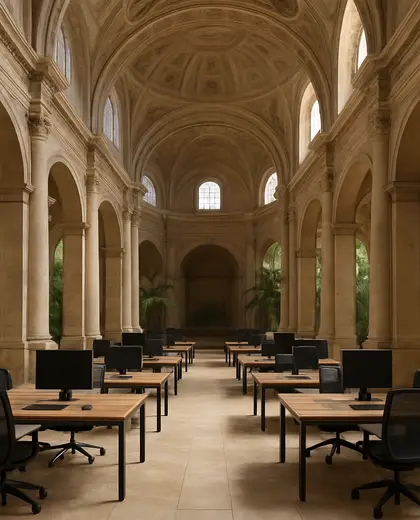 renaissance church — open office (tropical)