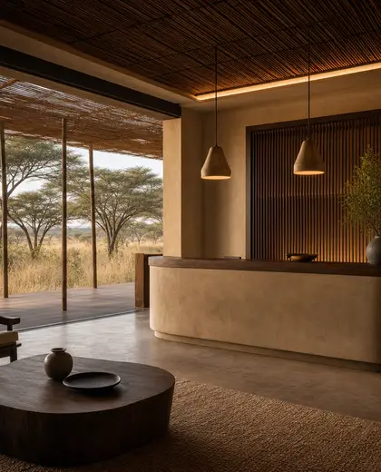 japandi theater — reception (savanna)