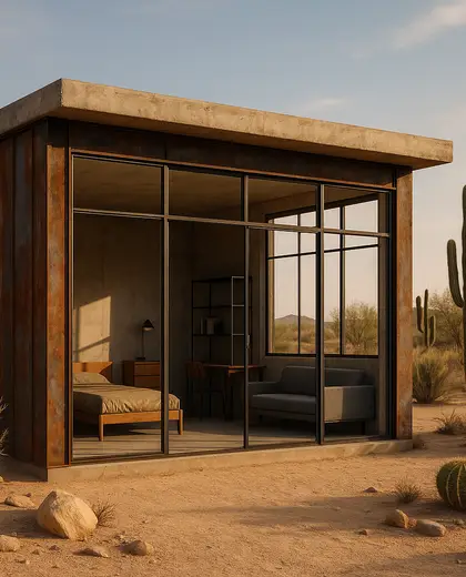 industrial yard — youth room (desert)