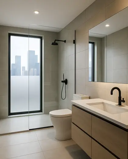 modern house — bathroom (urban)