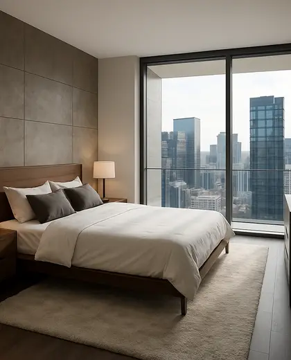 modern house — bedroom (urban)
