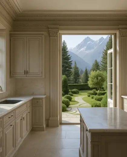 neoclassical yard — kitchen (alpine)