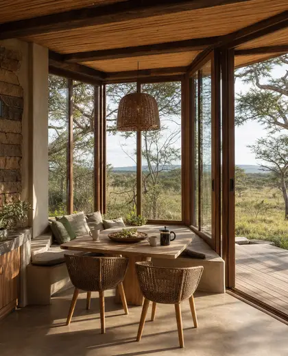 sustainable home — breakfast nook (savanna)