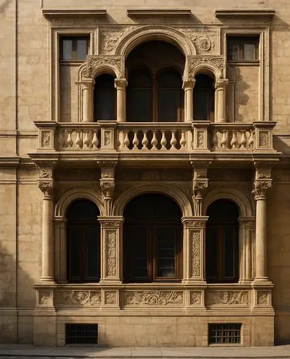 renaissance facade — balcony (urban)