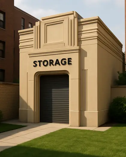 art deco yard — storage room (urban)