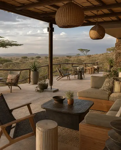 eclectic hotel — terrace (savanna)