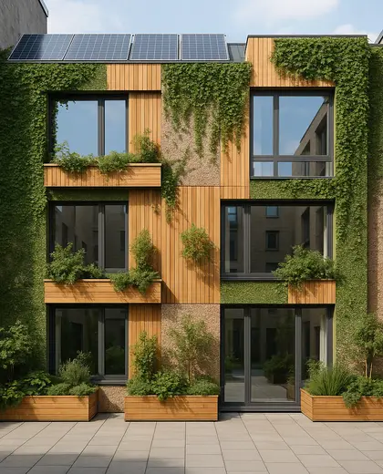 sustainable facade — patio (urban)