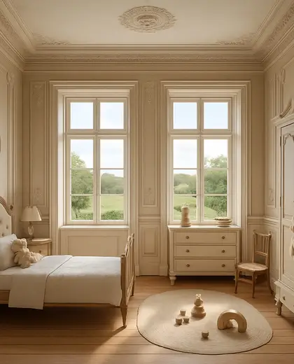 neoclassical building — childrens bedroom (rural)
