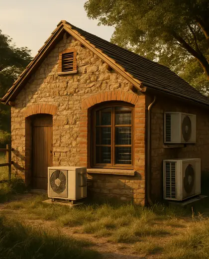 vintage yard — server room (rural)