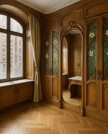 art nouveau apartment — dressing room (urban)