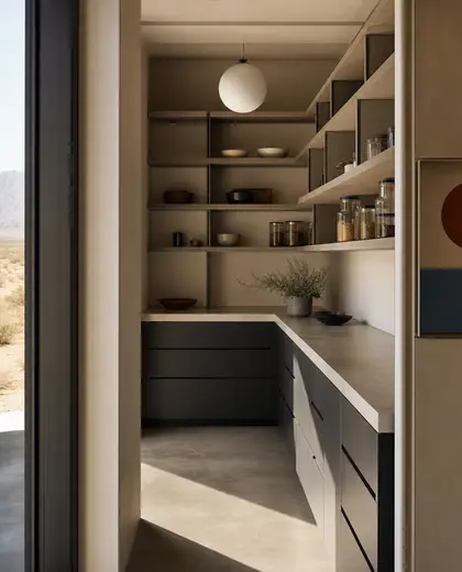 bauhaus apartment — pantry (desert)