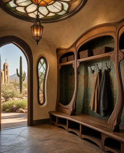art nouveau church — mud room (desert)