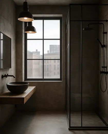 industrial house — bathroom (urban)