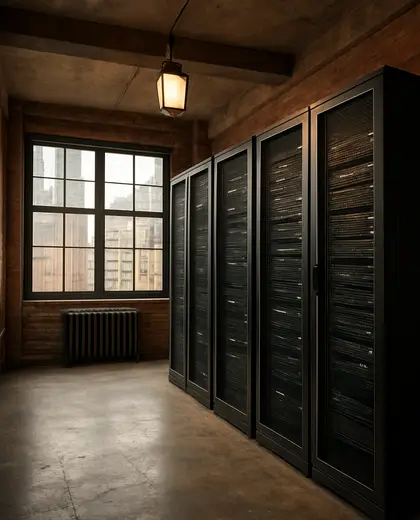 vintage penthouse — server room (urban)