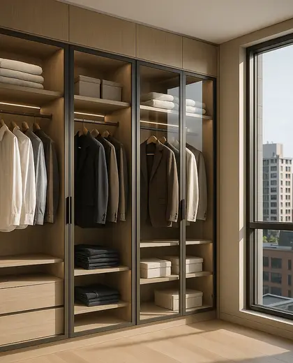 contemporary house — walk in closet (urban)