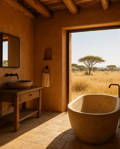 southwestern house — bathroom (savanna)