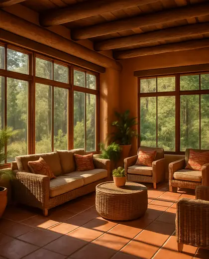 southwestern public space — sunroom (forest)
