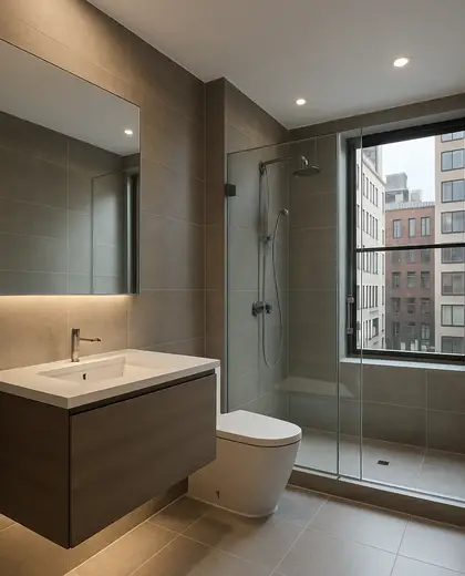 modern house — bathroom (urban)