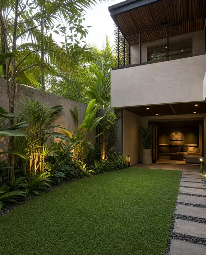 tropical yard — basement (tropical)
