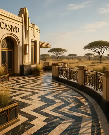 art deco casino — terrace (savanna)