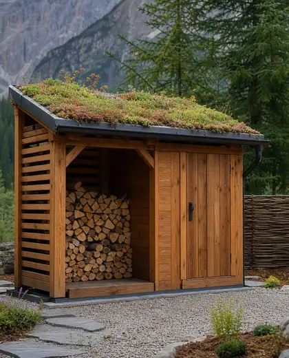 sustainable yard — storage room (mountain)