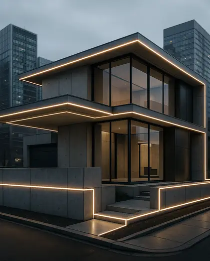 futuristic house — edging (urban)