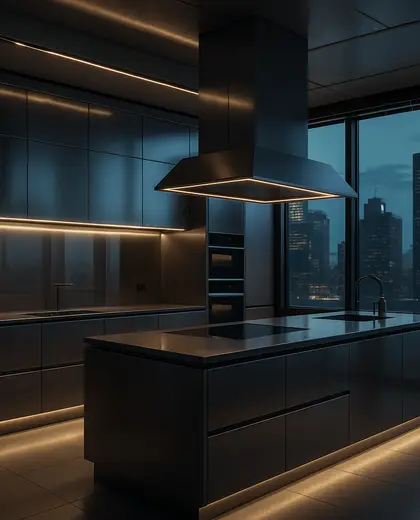 futuristic house — kitchen (urban)