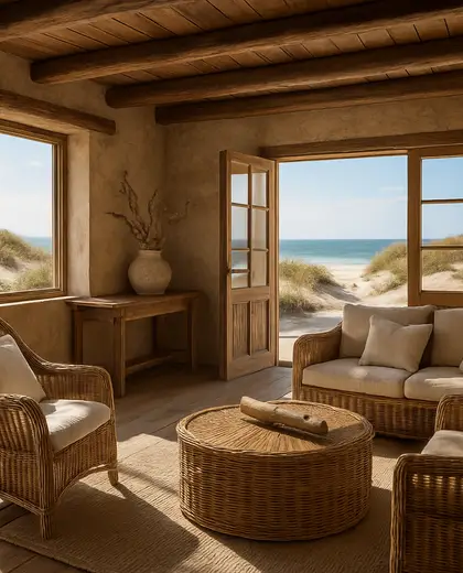 rustic salon — master bedroom (beach)