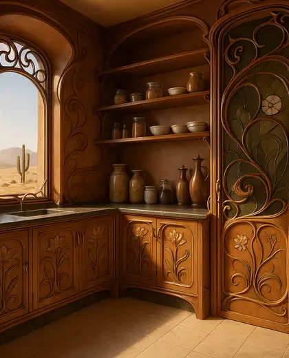 art nouveau condo — pantry (desert)
