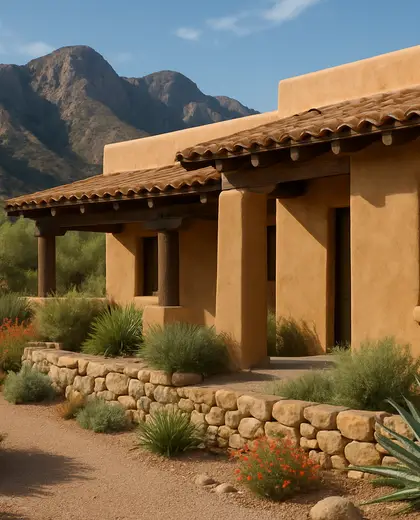 southwestern house — edging (mountain)