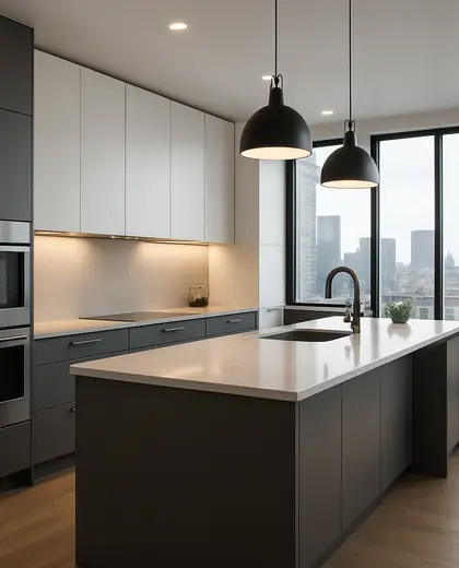 contemporary house — kitchen (urban)