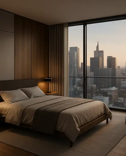 modern building — bedroom (urban)