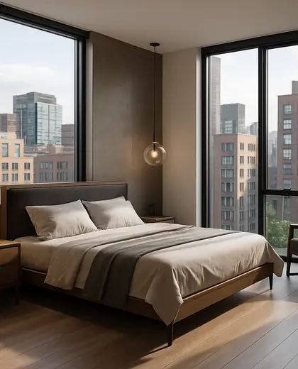 modern house — bedroom (urban)