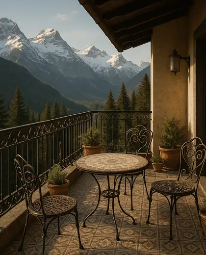 vintage condo — balcony (alpine)