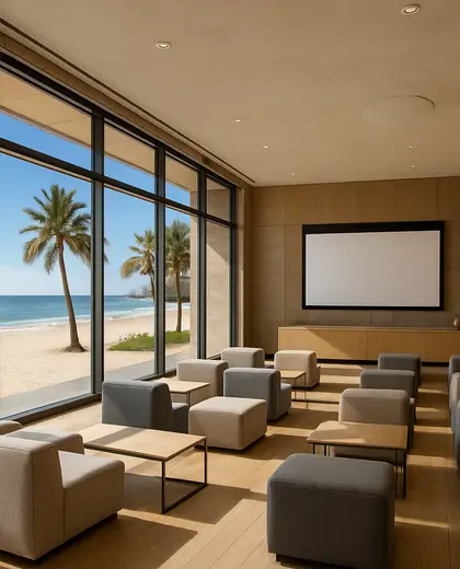 contemporary hotel — training room (beach)
