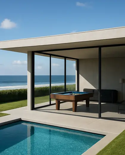 bauhaus backyard — game room (ocean)