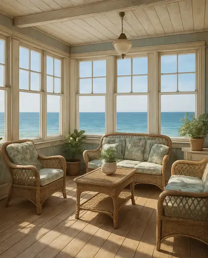 vintage house — sunroom (ocean)