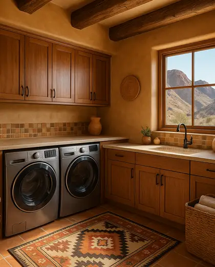 southwestern home — laundry room (mountain)