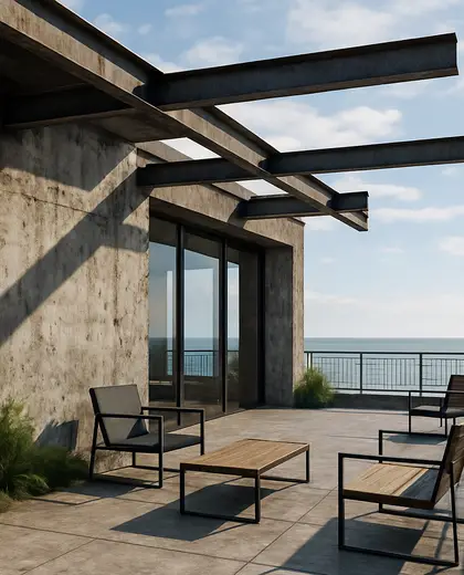 industrial penthouse — roof (ocean)