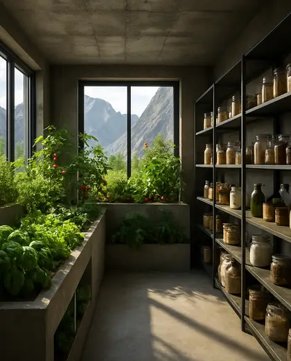 industrial indoor garden — pantry (mountain)