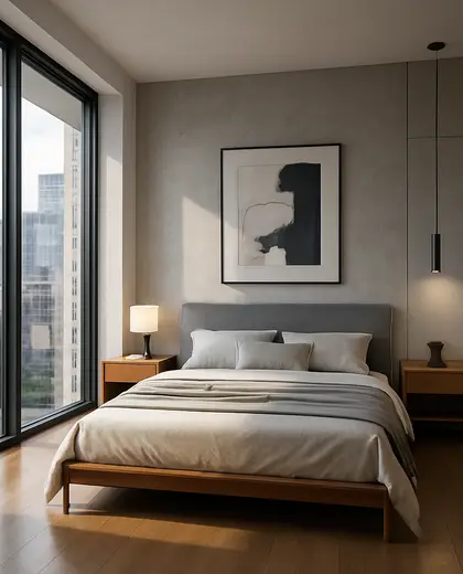 contemporary house — bedroom (urban)