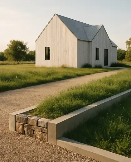 minimalist farmhouse — edging (rural)