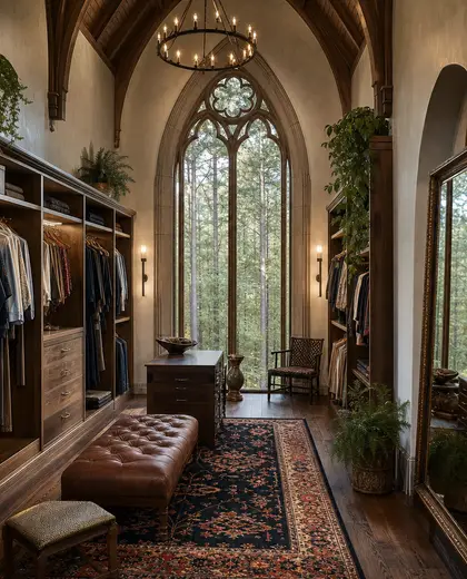 eclectic church — walk in closet (forest)
