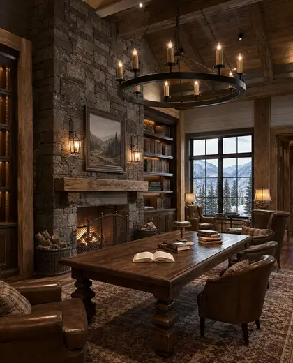 farmhouse casino — library (alpine)