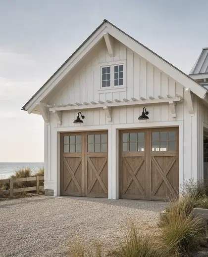 farmhouse public space — garage (beach)