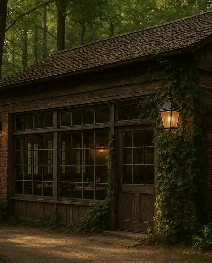 vintage facade — informal dining room (forest)